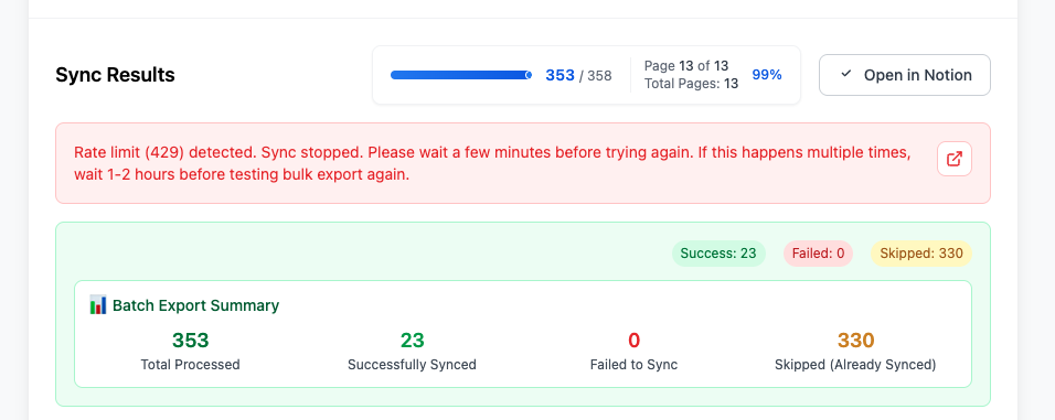 429 error message