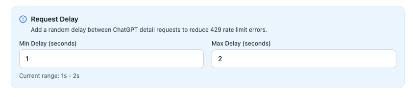 Rate limit protection