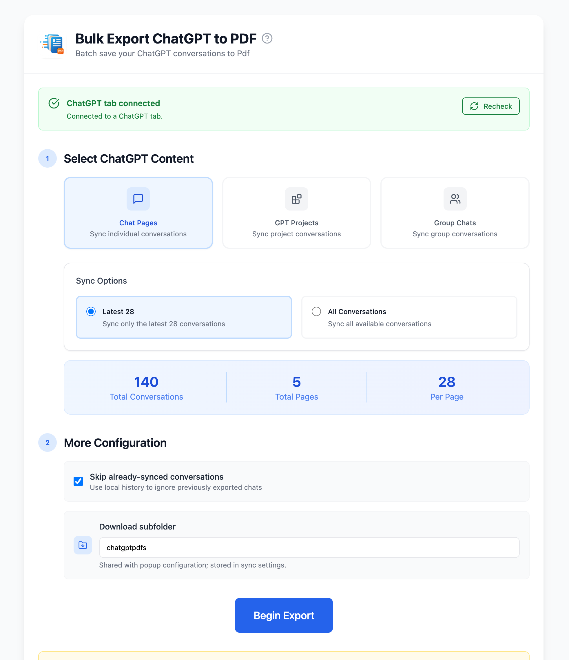 Batch Export & Backup