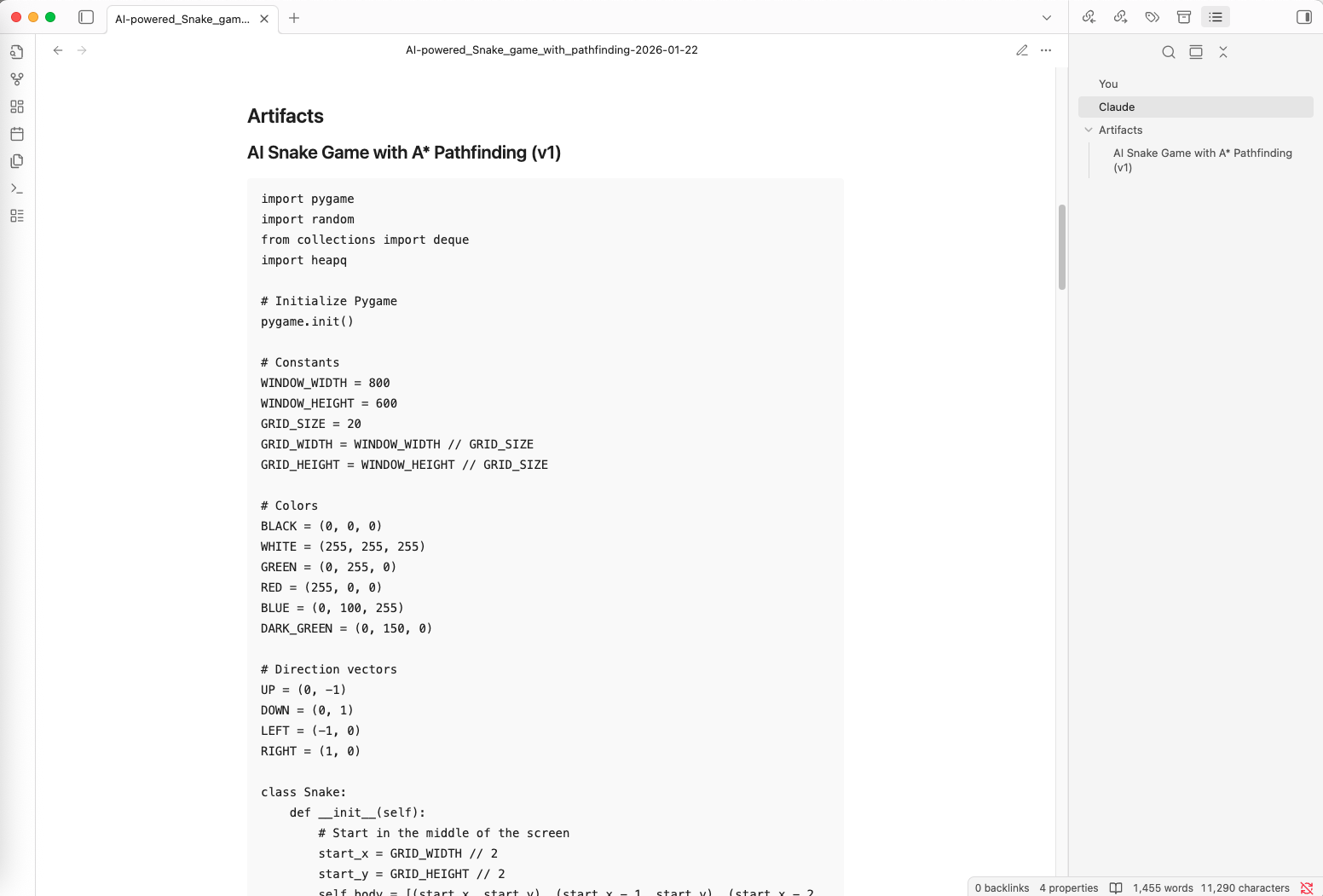 Full Artifact History