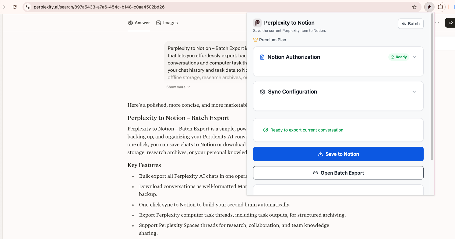 Current-Page Export