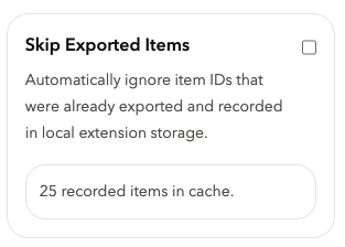 Export Settings