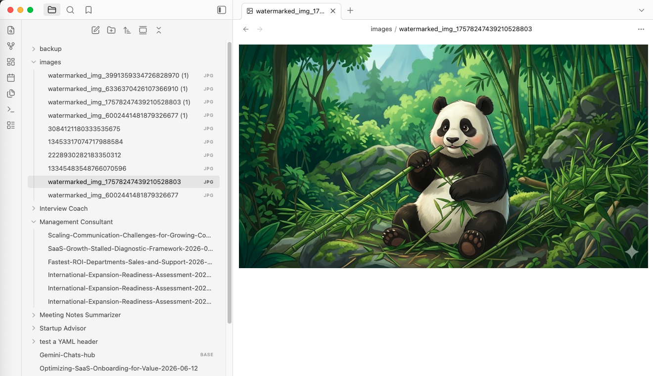 Generated images folder