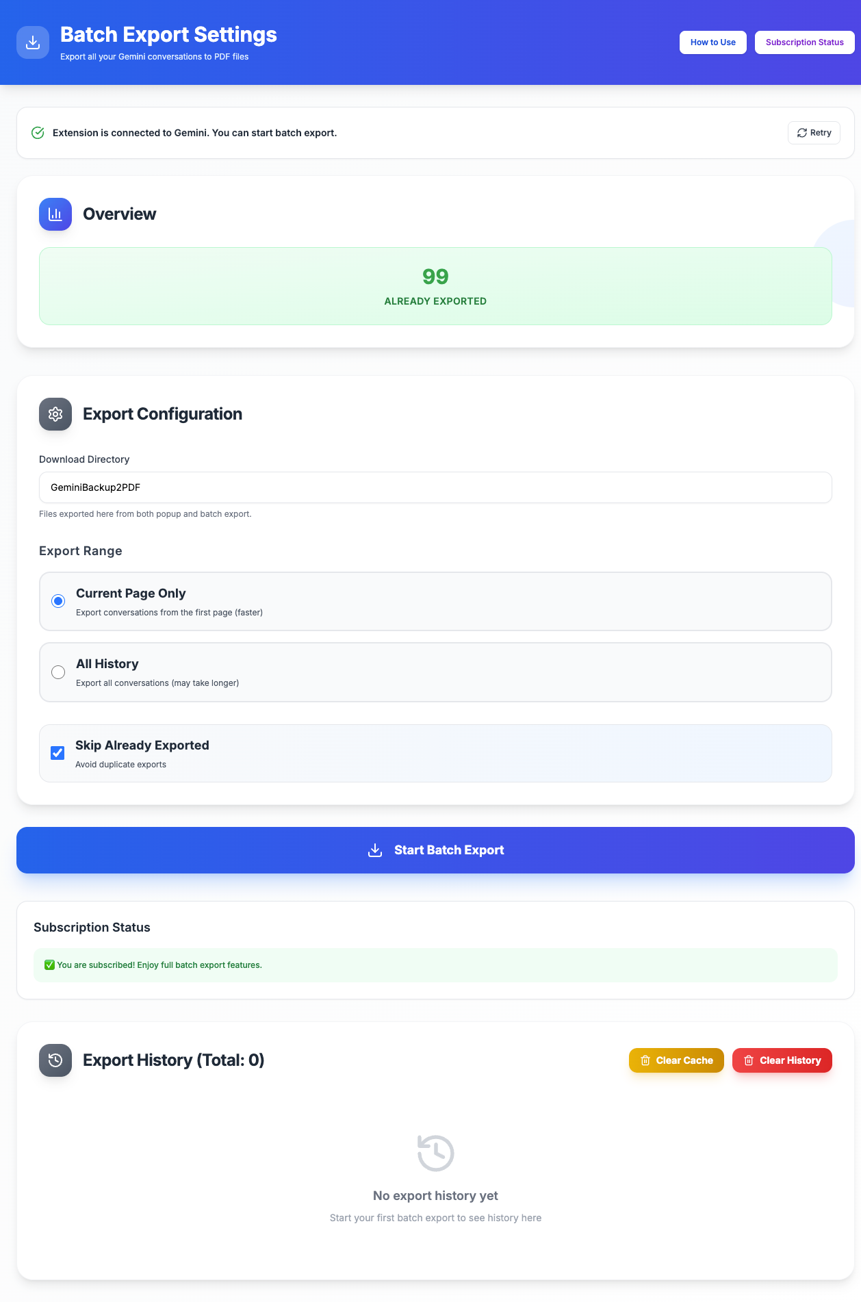 Batch Export & Smart Tracking