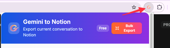 Pin extension to toolbar