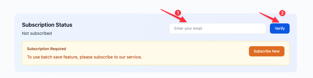 ChatGPT to Airtable Subscription Status with the purchase email and Verify button