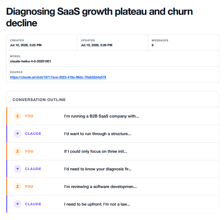 Claude PDF with metadata and linked conversation outline