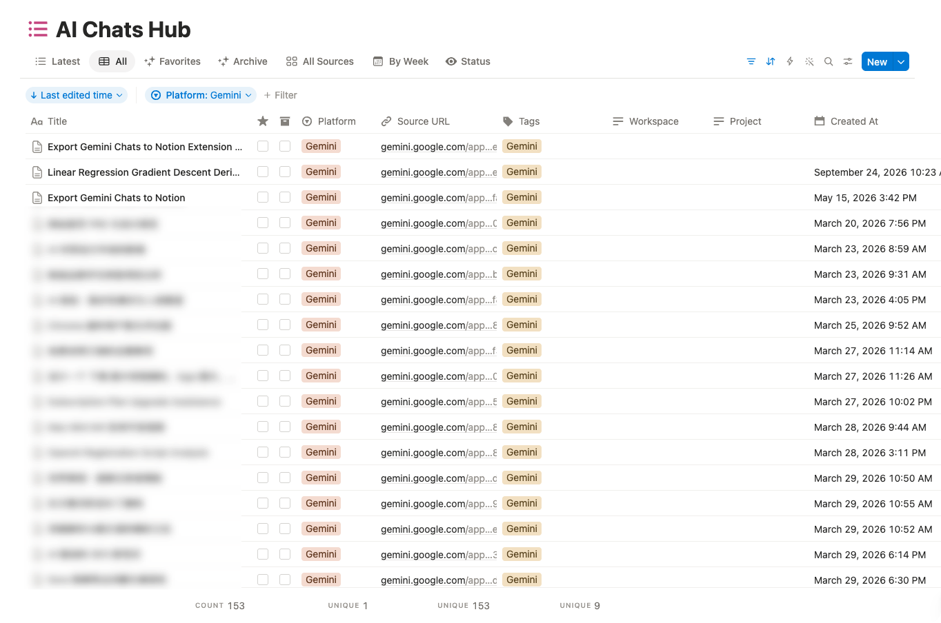 Export Gemini to Notion